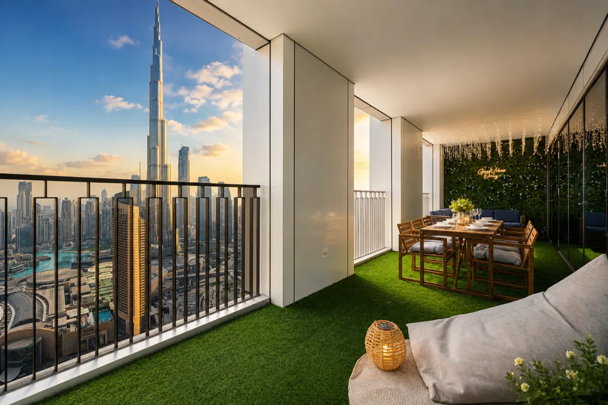 Elevated Living, Burj/Fountain View - Large Patio