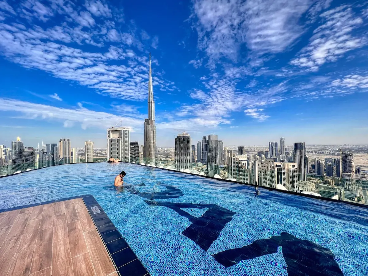 Dive Into Luxury: Infinity Pool w/ Burj View
