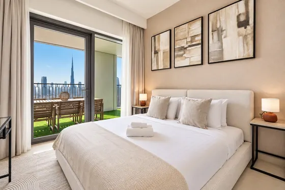 High Floor, Burj/Fountain View, Massive Patio