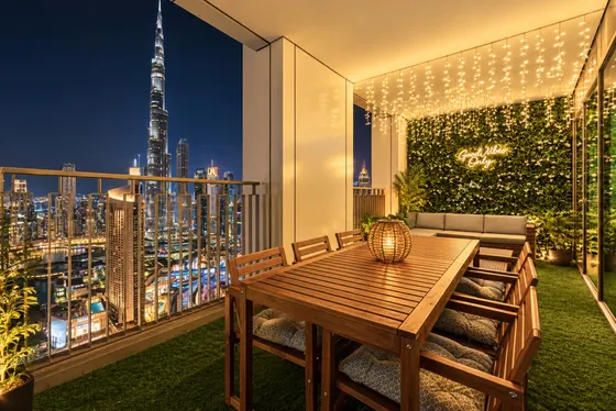 High Floor, Burj/Fountain View, Massive Patio