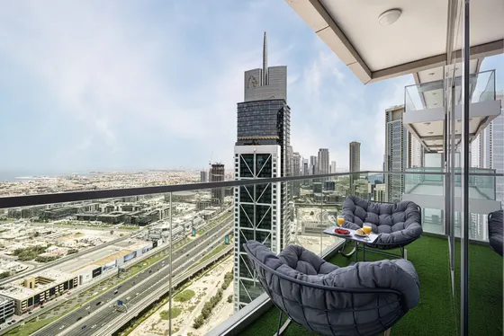 Supreme Infinity Pool with Burj Khalifa Views