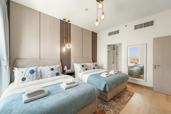 Desert Key 2BR Spacious Apt – Ferrari World & Yas Mall