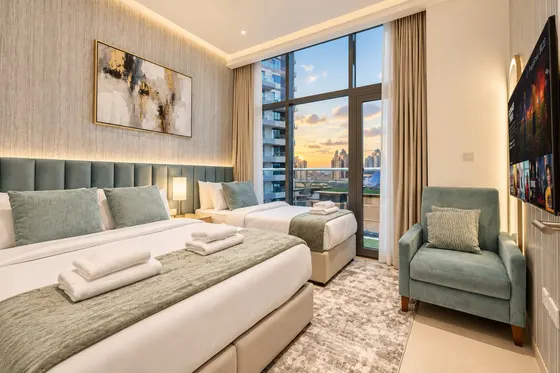 Modern 1BR Paradise - Beach & Infinity Pool Access