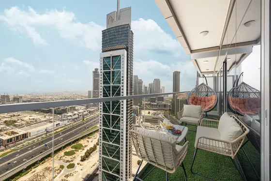 Sleek Luxe Haven - Infinity Pool I Burj Khalifa