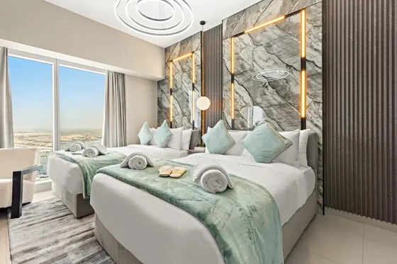Elevate Your Stay: Scenic Views, Pool & Gym Access