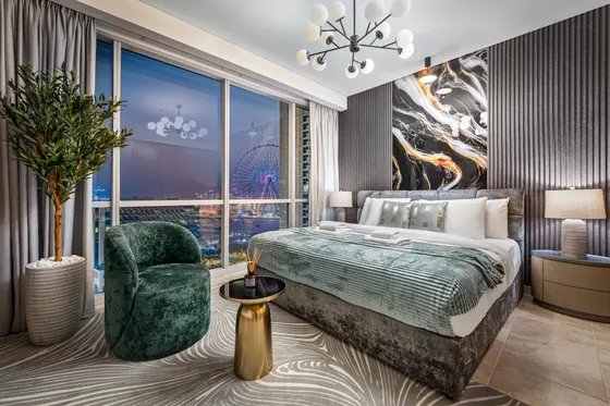 JBR Premium Oasis: Stunning Sea View, Pool & Gym