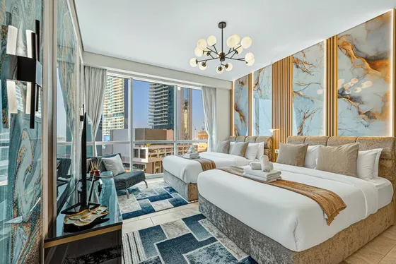 JBR Tropical Escape: Amazing Sea Views, Pool & Gym