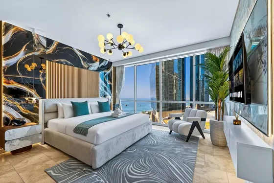 JBR Tropical Escape: Amazing Sea Views, Pool & Gym