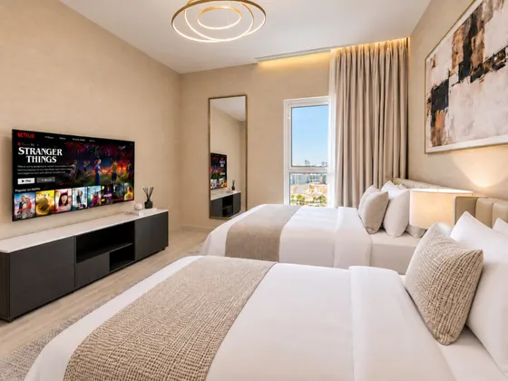 Desert Key Modern 2BR Stay – Yas Mall & Ferrari