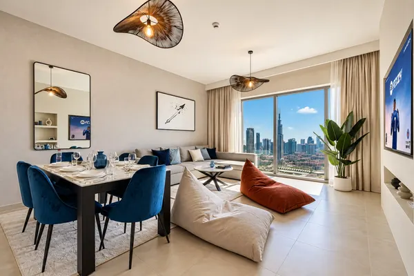 High Floor, Burj/Fountain View, Massive Patio