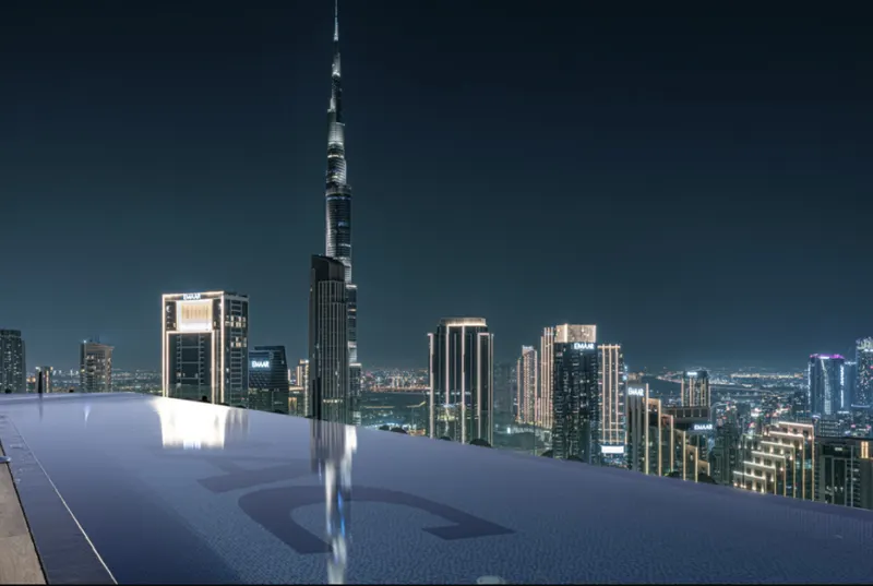 Highest infinity Pool in Downtown Dubai