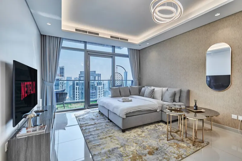 Famous Infinity Pool, Burj Khalifa View, King Bed