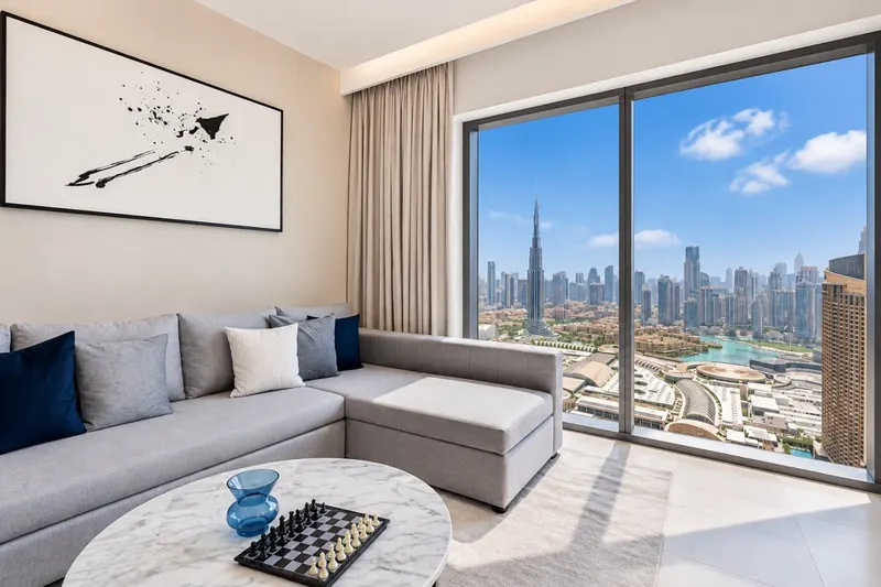 High Floor, Burj/Fountain View, Massive Patio