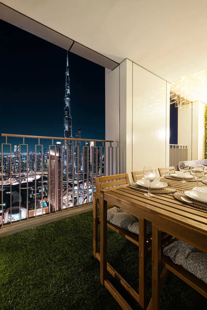High Floor, Burj/Fountain View, Massive Patio