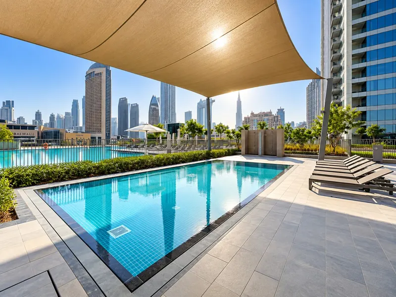High Floor, Burj/Fountain View, Massive Patio