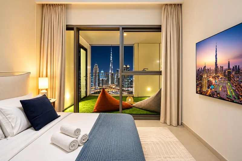 High Floor, Burj/Fountain View, Massive Patio