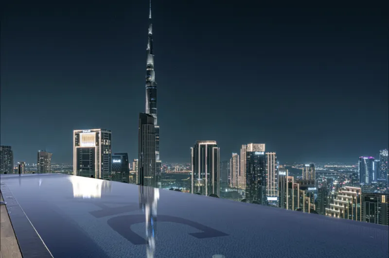 Skyline Serenity - Burj Khalifa w/ Infinity Pool