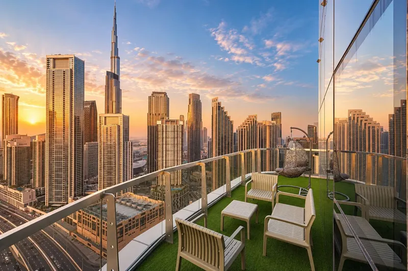 Expansive Private Patio-Infinity Pool/Burj Khalifa