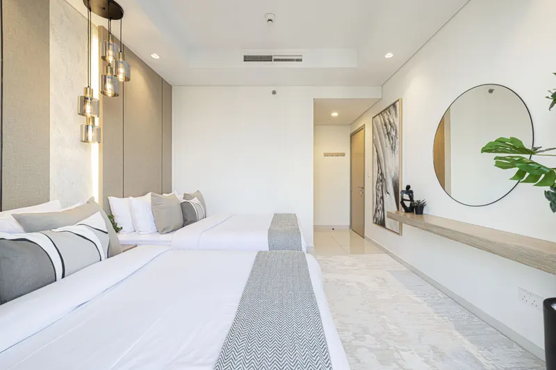 Chic 2BR Getaway - Infinity Pool & Burj Khalifa
