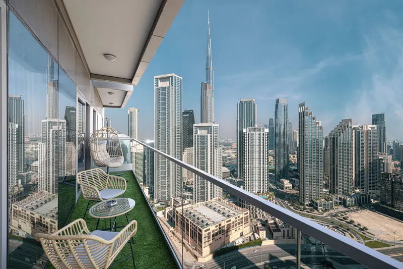 Chic 2BR Getaway - Infinity Pool & Burj Khalifa