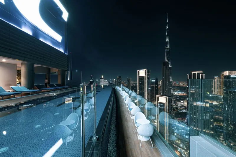 Dive Into Luxury: Infinity Pool w/ Burj View