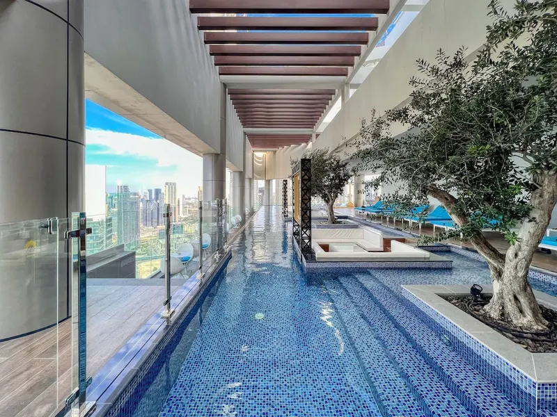 Dive Into Luxury: Infinity Pool w/ Burj View