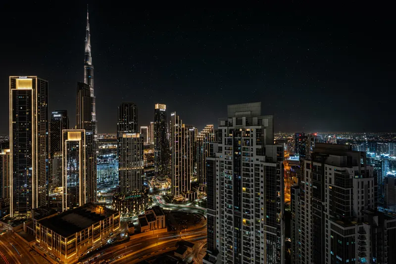 Prestige Infinity Pool with Burj Khalifa Views