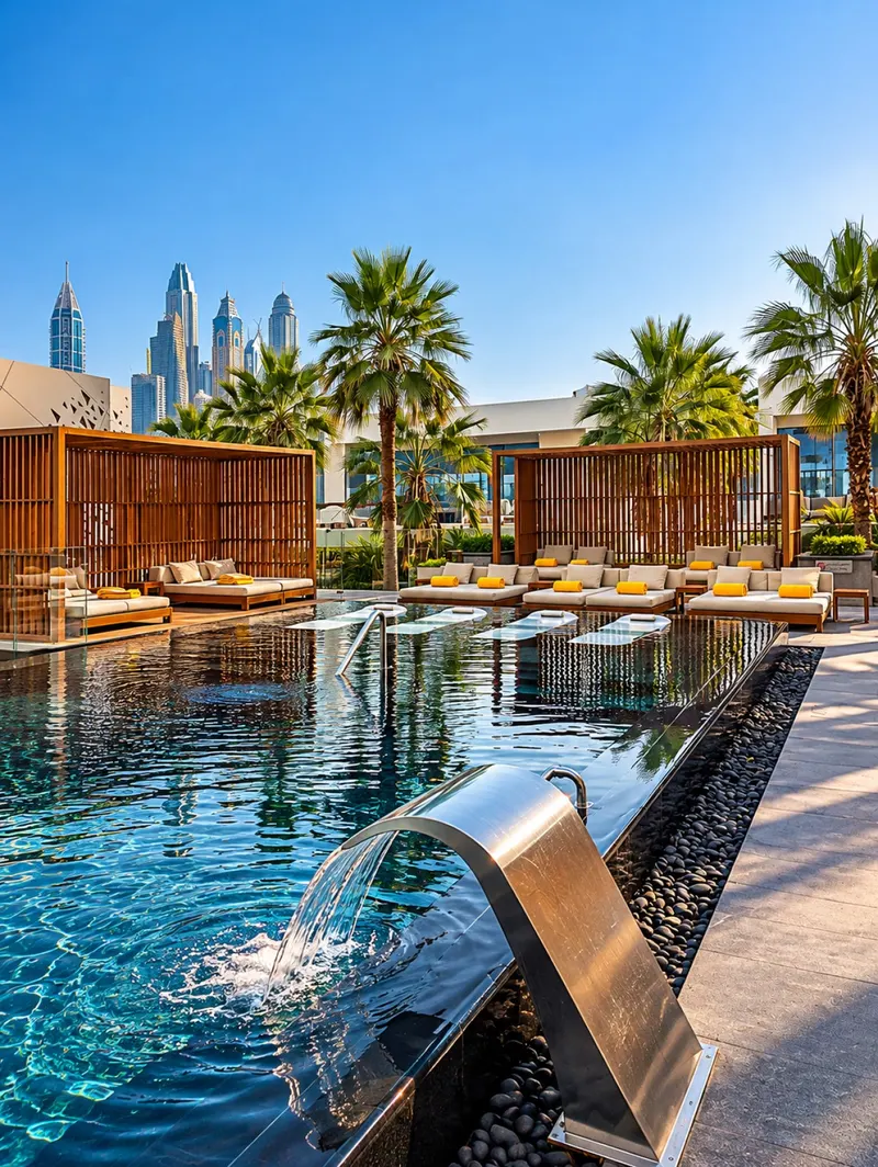 FIVE Palm Apt | Garden View + Pool/Beach Access