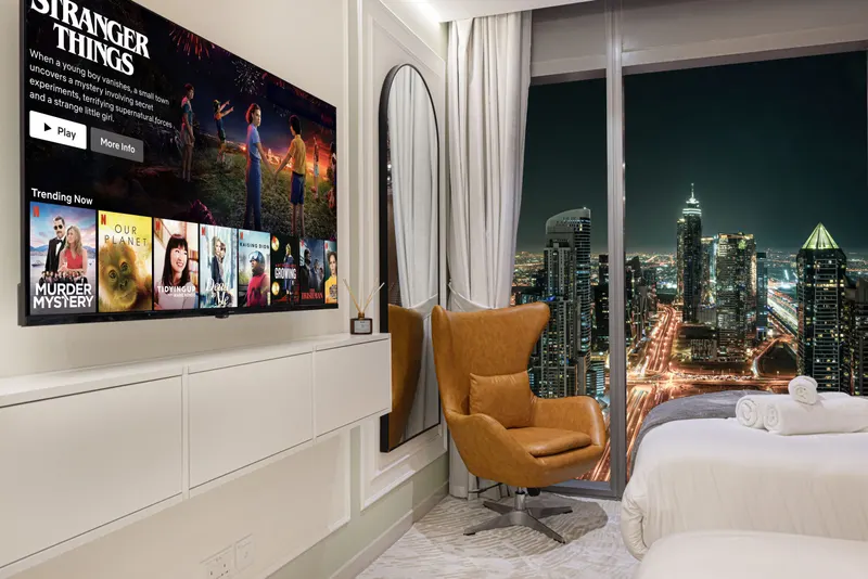 Immerse in Elegance: Infinity Pool w/ Burj View