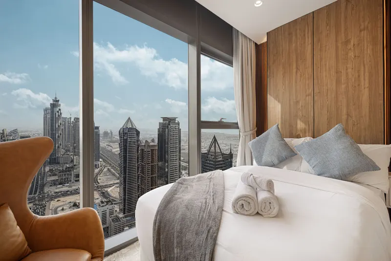 Immerse in Elegance: Infinity Pool w/ Burj View