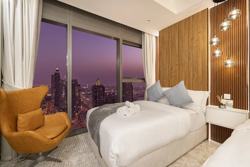 Immerse in Elegance: Infinity Pool w/ Burj View
