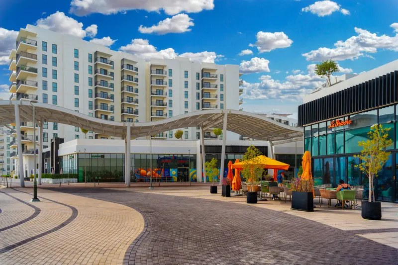 Calm Oasis: Yas Mall & Ferrari World