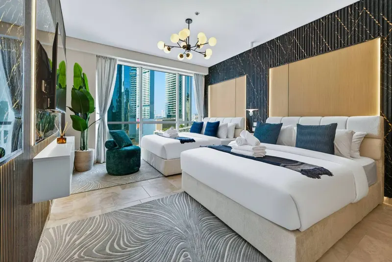 JBR Tropical Escape: Amazing Sea Views, Pool & Gym