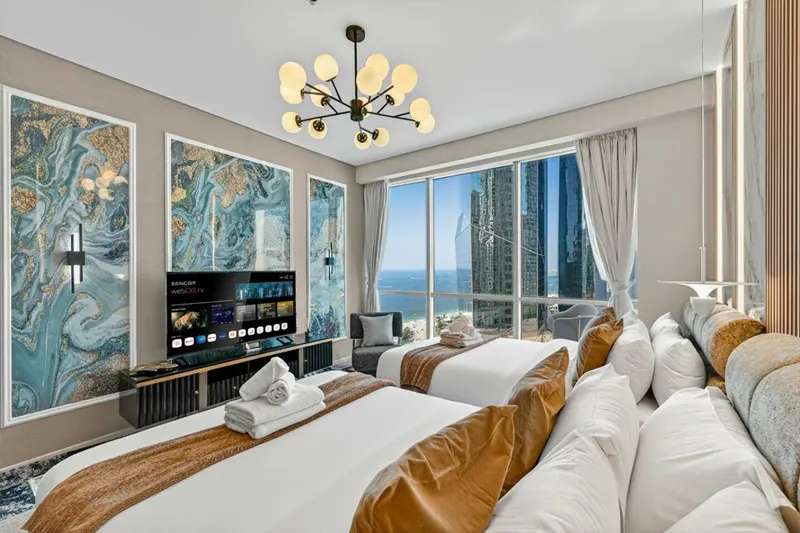 JBR Tropical Escape: Amazing Sea Views, Pool & Gym