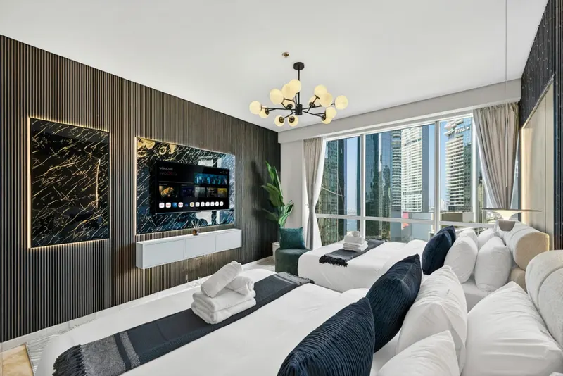 JBR Tropical Escape: Amazing Sea Views, Pool & Gym