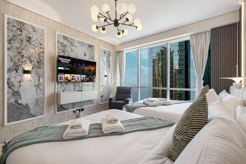 JBR Luxe Seaviews w/ Alfa Gaming Set: Pool & Gym