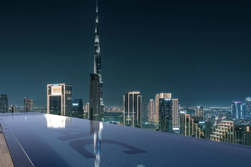 Luxe High-End Apt: Infinity Pool w/ Burj View